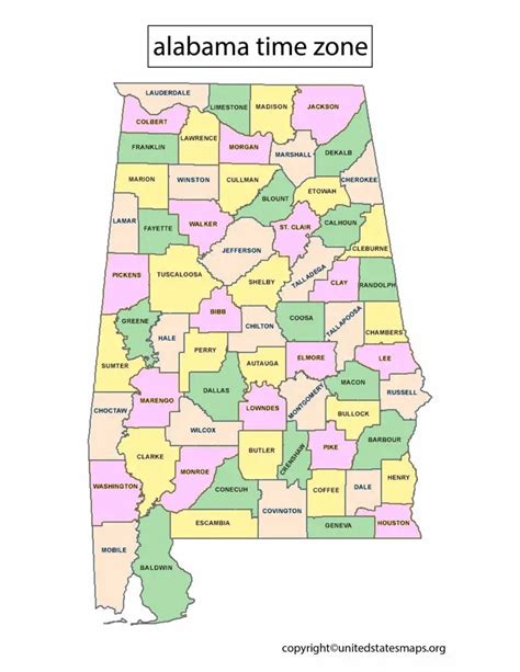 what time zone is alabama in|time zone map.